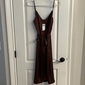 Abercrombie satin dress LARGE